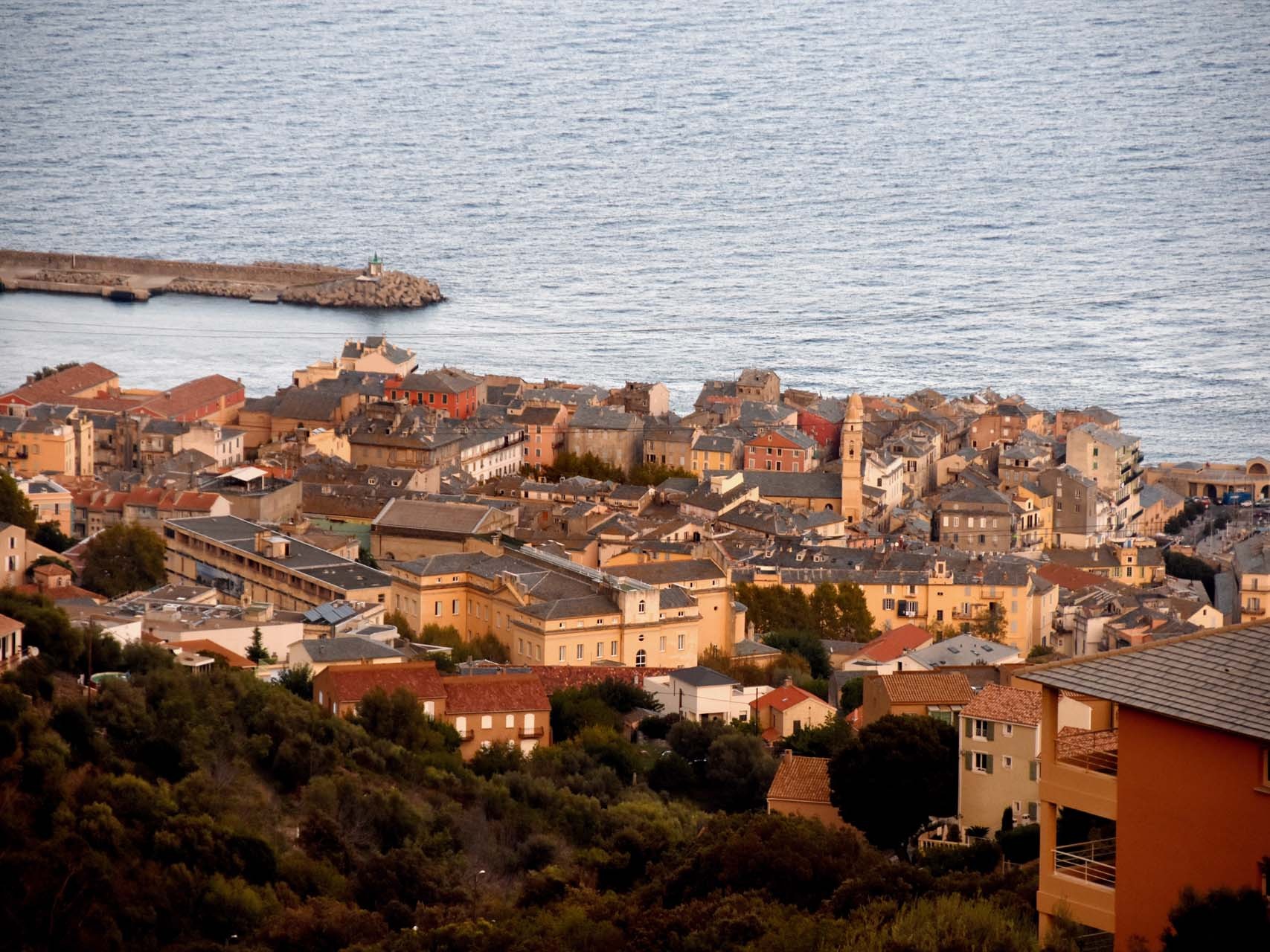 Bastia au crépuscule