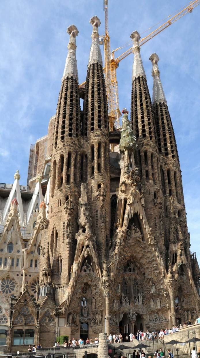 La Sagrada Familia, cathédrale conçue par Gaudi